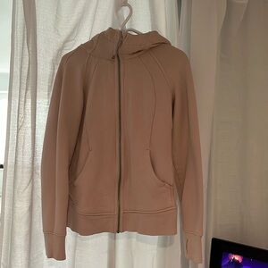 Pink LuluLemon Scuba Zip Up Hoodie